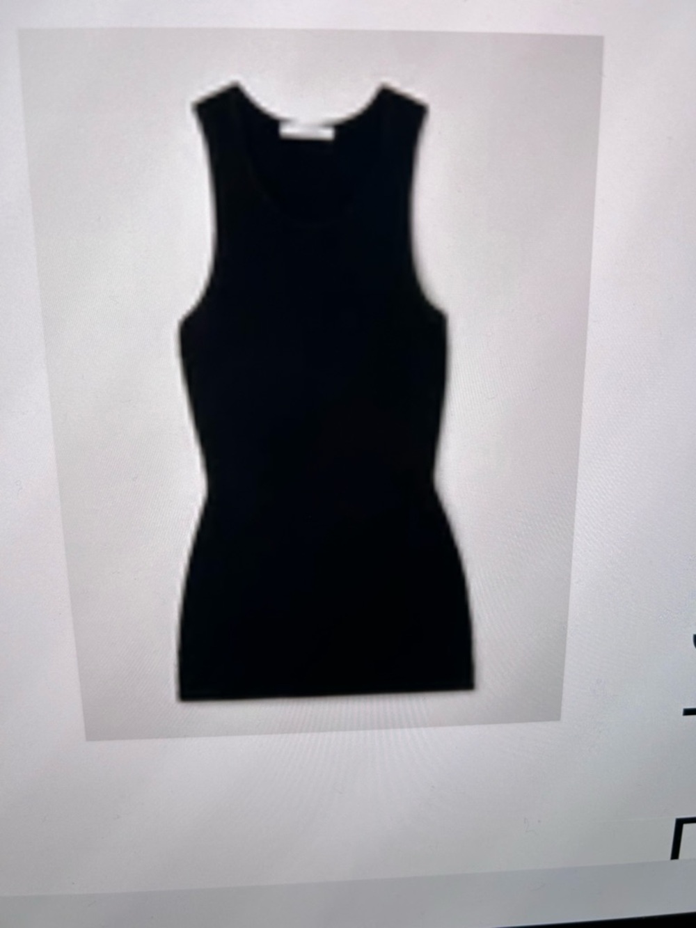 The Row Black Ribbed Scoop Tank